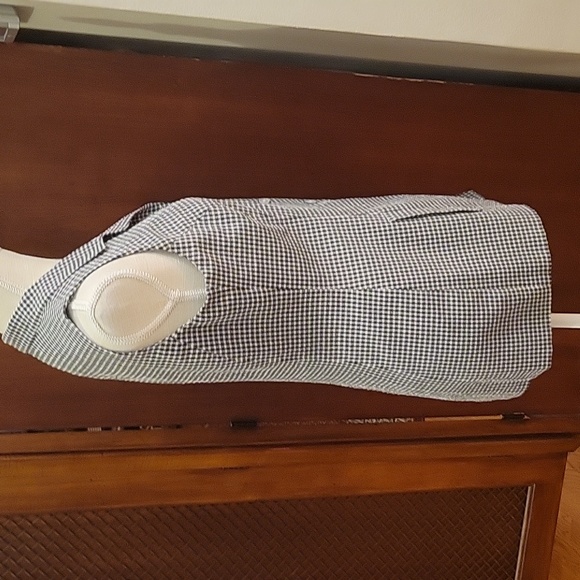 Vintage Jones New York Black and White Sleeveless Checkered Top - size 8 - Picture 6 of 9